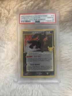 Pokemon Celebrations Umbreon Gold Star Holo Card 17/17 TCG PSA10 - Image 1