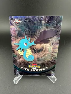 Horsea #116 Holo Topps Chrome Trading Cards Series 2 Pokemon NM - Image 1