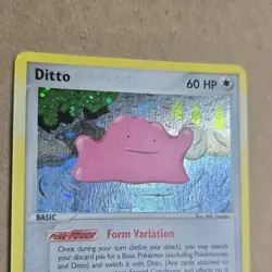 Pokemon Ditto 60 HP Holo Rare EX FireRed & LeafGreen 4/112 Basic 2004 Card - Image 2