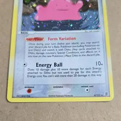 Pokemon Ditto 60 HP Holo Rare EX FireRed & LeafGreen 4/112 Basic 2004 Card - Image 4