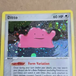 Pokemon Ditto 60 HP Holo Rare EX FireRed & LeafGreen 4/112 Basic 2004 Card - Image 5