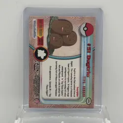 2000 Topps Chrome Pokemon ~ Dugtrio ~ # 51 ~ T.V. Animation Card Series 1 Foil - Image 2