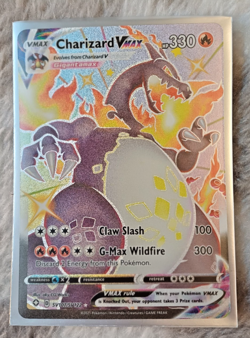 Pokemon Card Charizard VMAX SV107/SV122 Shining Fates Near Mint Pack Fresh - Image 1