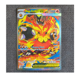 Pokemon Mega Emboar EX Foil Card 273/217 Stage 2 Fire Type ASC Set - Image 1