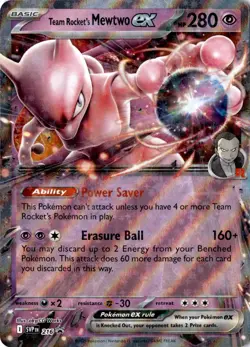Team Rocket's Mewtwo ex Promo SV: Scarlet & Violet Promo Cards 216 NM - Image 1
