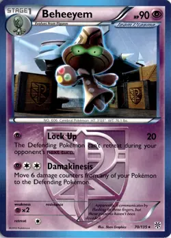 Beheeyem (Team Plasma) 70/135 Plasma Storm Pokemon Card TCG - Image 1