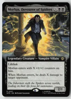Morlun, Devourer of Spiders (Extended Art) 257 SpiderMan Magic: The Gathering NM - Image 1