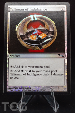 Talisman of Indulgence - 2003 Magic the Gathering - Mirrodin Foil - Image 1
