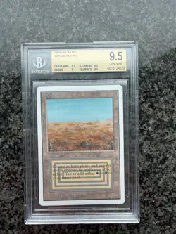 Scrubland, Unlimited, Graded (BGS 9.5 GEM MINT) MTG, Vintage, Legacy, Commander - Image 1