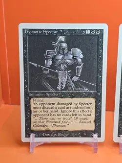 ⚫⚫ (4) 1994 Magic The Gathering HYPNOTIC SPECTER REVISED 3RD EDITION PLAYED⚫2 - Image 2