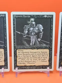 ⚫⚫ (4) 1994 Magic The Gathering HYPNOTIC SPECTER REVISED 3RD EDITION PLAYED⚫2 - Image 4