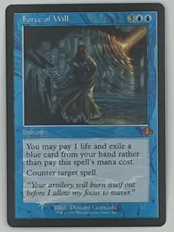Force of Will Retro Foil Dominaria Remastered DMR LP MTG - Image 1