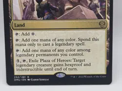 Plaza of Heroes MTG NM Dominaria United Rare Legendary Land DMU - Image 3