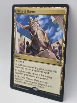 Plaza of Heroes MTG NM Dominaria United Rare Legendary Land DMU - Image 4