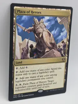 Plaza of Heroes MTG NM Dominaria United Rare Legendary Land DMU - Image 5