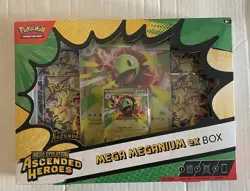 Pokemon TCG Mega Evolution Ascended Heroes Mega Meganium EX Box Promo Booster - Image 1