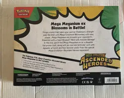Pokemon TCG Mega Evolution Ascended Heroes Mega Meganium EX Box Promo Booster - Image 2