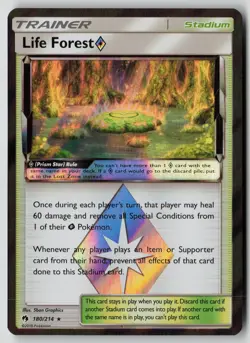 Pokemon TCG SM - Lost Thunder #180/214 Life Forest Prism Star - Image 1