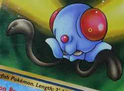 Tentacool 56/62 Printer Hickey Error Fossil Set Misprint Pokemon Card LP - Image 4