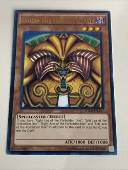 Yugioh Exodia Set Forbidden One Left Right Arm Leg LP - Plus Free Holo Card - Image 2