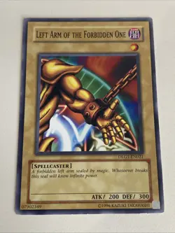 Yugioh Exodia Set Forbidden One Left Right Arm Leg LP - Plus Free Holo Card - Image 4