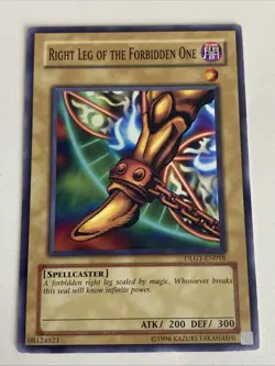 Yugioh Exodia Set Forbidden One Left Right Arm Leg LP - Plus Free Holo Card - Image 5