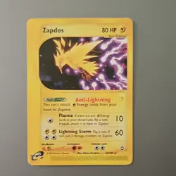 Pokemon Zapdos 44/147 Aquapolis Rare Regular Basic 80 HP English Card - Image 1