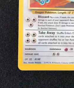 Pokemon TCG Erika's Dragonair 4/132 Holo Rare Gym Heroes LP Condition WOTC 2000 - Image 5