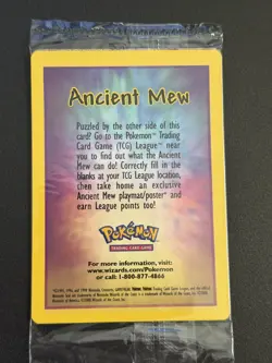 SEALED 2000 Ancient Mew Movie Promo Cosmo Holo Pokemon Card - Image 2