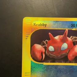 Pokemon Vintage Krabby 115/165 Expedition Base Set Reverse Holo Wotc 2002 - Image 2