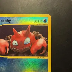Pokemon Vintage Krabby 115/165 Expedition Base Set Reverse Holo Wotc 2002 - Image 3