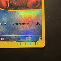 Pokemon Vintage Krabby 115/165 Expedition Base Set Reverse Holo Wotc 2002 - Image 4