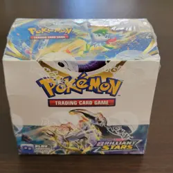 Pokemon TCG Brilliant Stars SWSH09 Sealed Booster Box 36 Packs - Image 1
