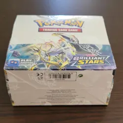 Pokemon TCG Brilliant Stars SWSH09 Sealed Booster Box 36 Packs - Image 2