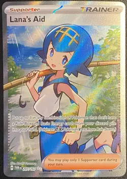 Lana's Aid Full Art UR 207/167 Pokemon TCG S&V Twilight Masquerade Ultra Rare NM - Image 2