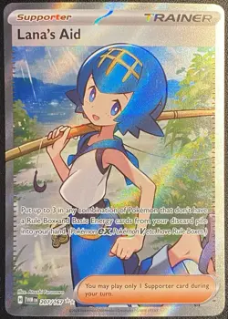 Lana's Aid Full Art UR 207/167 Pokemon TCG S&V Twilight Masquerade Ultra Rare NM - Image 3