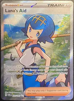 Lana's Aid Full Art UR 207/167 Pokemon TCG S&V Twilight Masquerade Ultra Rare NM - Image 4