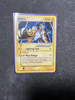 G2U Raikou Gold Star Pokemon Card 2005 Unseen Forces 114115 - Image 1