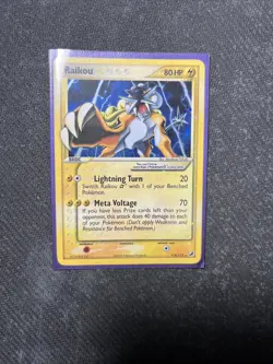 G2U Raikou Gold Star Pokemon Card 2005 Unseen Forces 114115 - Image 2