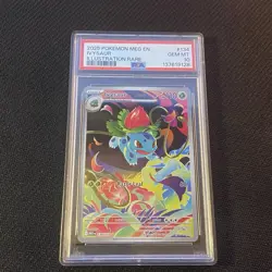 PSA 10 GM MINT Ivysaur 134/132 Me01: Mega Evolution Holo Pokemon - Image 1
