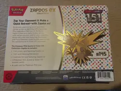 BRAND NEW Pokemon TCG Scarlet & Violet 151 Zapdos EX Box New Factory Sealed - Image 2
