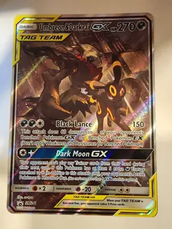 Pokemon Umbreon & Darkrai GX SM241 Alt Art Promo Tag Team Near MINT - Image 1