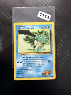Pokemon Karte Misty´s Horsea 87/132 Gym Challenge Englisch - Image 1