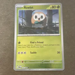 Rowlet 010/088 Me03: Perfect Order Reverse Holo Pokemon TCG NM - Image 1