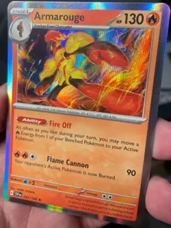 Armarouge 041/198 VERTICAL LINE HOLO USA EXCLUSIVE Pokemon Scarlet & Violet TCG - Image 1