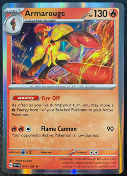 Armarouge 041/198 VERTICAL LINE HOLO USA EXCLUSIVE Pokemon Scarlet & Violet TCG - Image 2