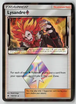 Pokemon TCG SM - Forbidden Light #110/131 Lysandre Prism Star - Image 1