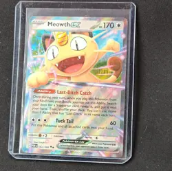 Meowth EX 062/088 XY Full Art Holo Rare Pokemon TCG English - Image 1