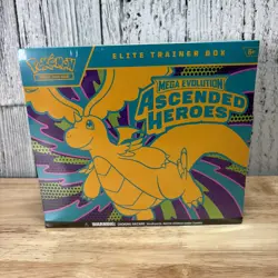 Pokemon Mega Evolution Ascended Heroes ETB: Elite Trainer Box Factory Sealed - Image 1