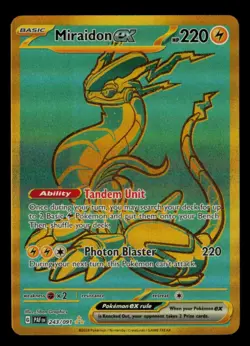 Miraidon ex 243/091 Hyper Rare Paldean Fates Pokemon Near Mint - Image 1